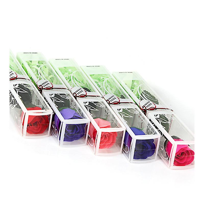 

Rose Bath Body Flower Floral Soap Scented Rose Flower Essential Oil Floral Guest Soap for Wedding Party Valentine'S Day Gift, Blue