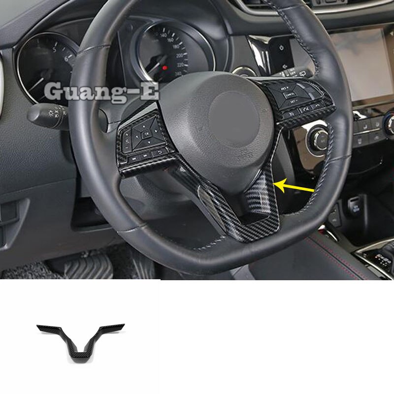 

For X-Trail XTrail T32/Rogue 2017 2018 2019 Car Detector Stick Cover Steering Wheel Interior Kit Trim Frame Parts 1pcs