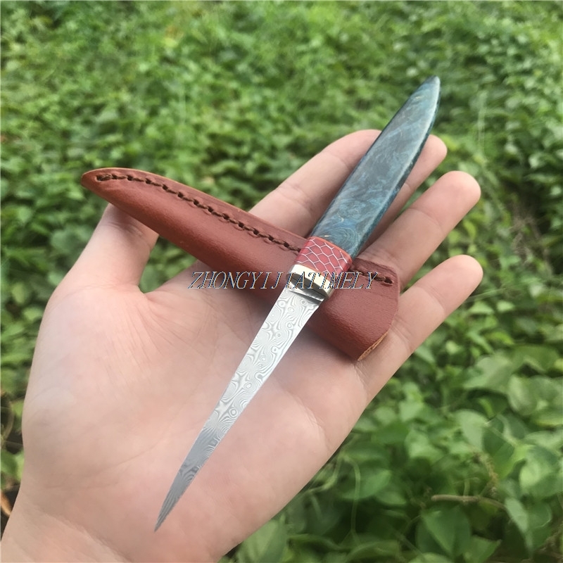 

Damascus steel carving knife, professional fruit carving knife, chef master knife