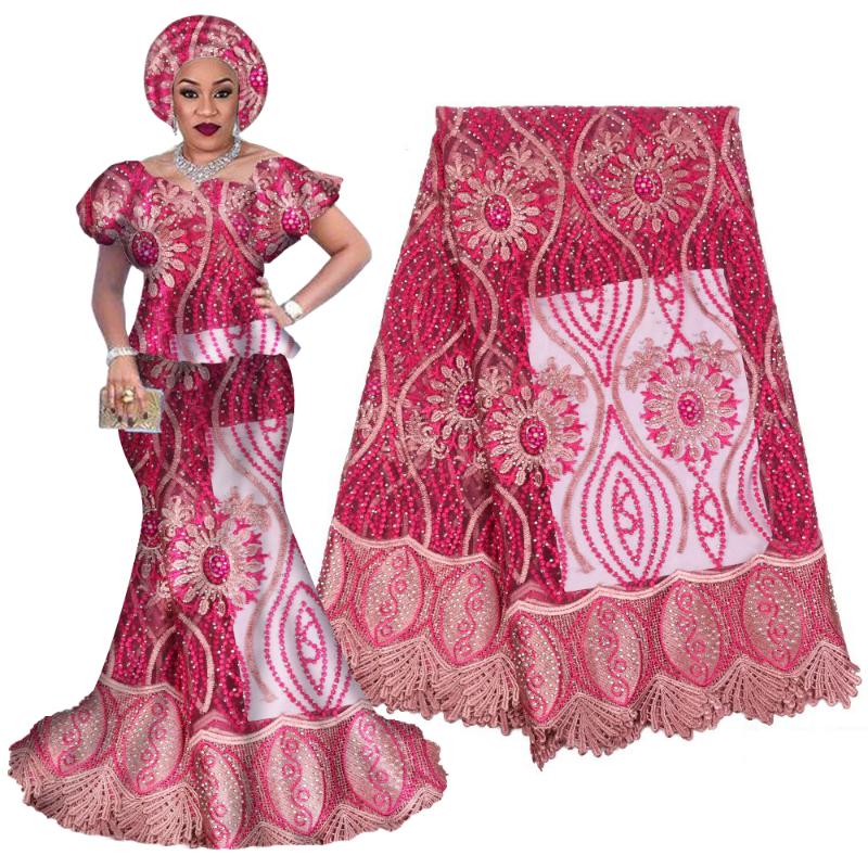 

African Lace Fabric 2020 Embroidered Nigerian Laces Fabric Bridal High Quality French Tulle Lace For Women Dress