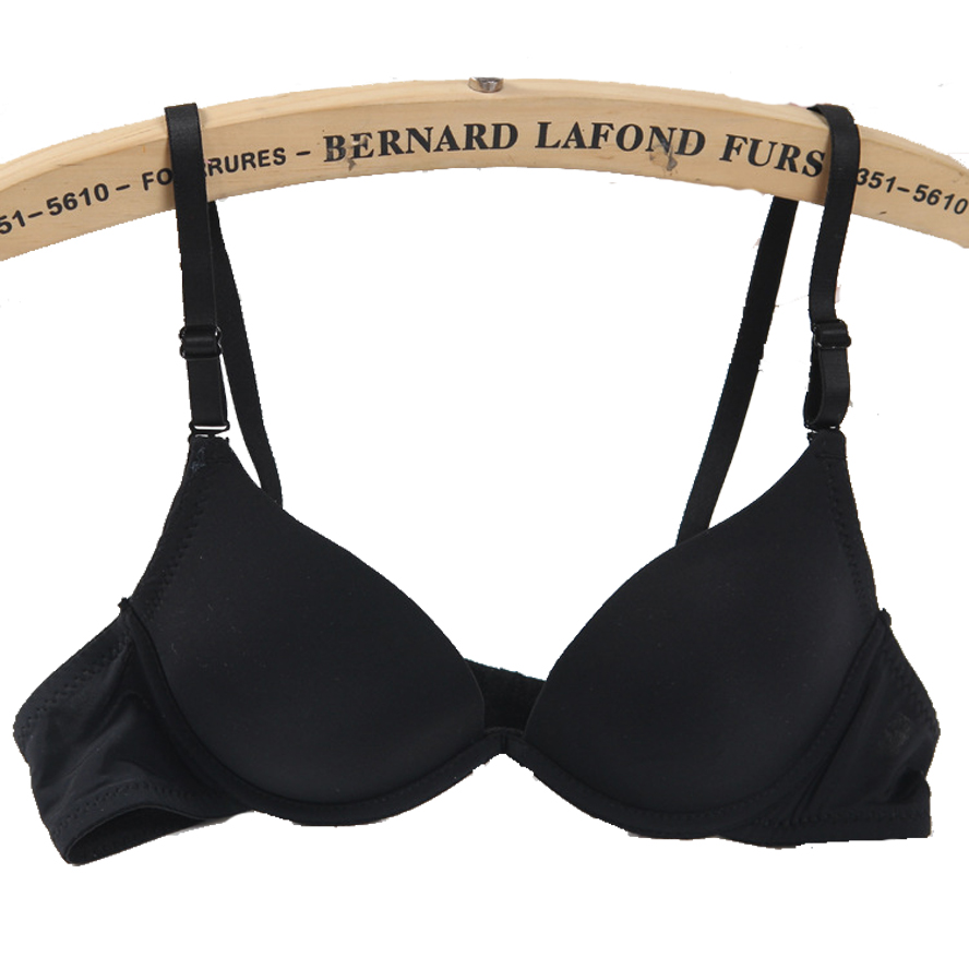 

Women Push Up Bra A Cup Sexy One-piece Seamless Bra Women Push Up Invisible Sexy Underwire Padded 32-38 Black, Sexy bras 11