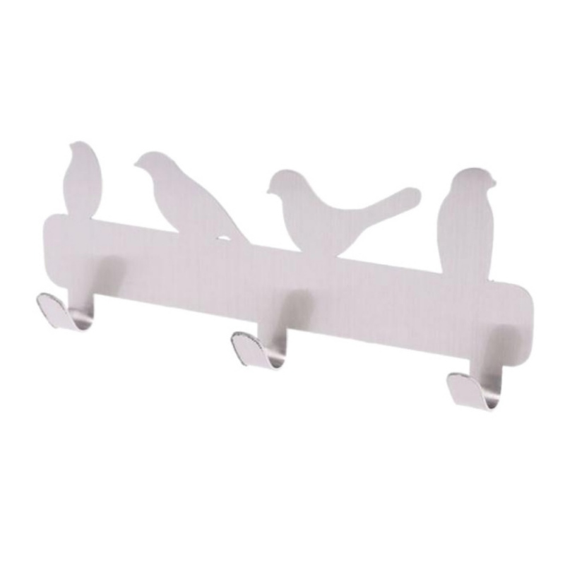 

Wall Hook Bird Shaped Stainless Steel Hanger Hooks Bathroom Hanging Peg for Towel