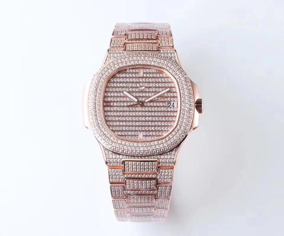 

TW super Diamond platinum version 5719/1G montre de luxe 324C movement watches waterproof 50m Diamond watch thickness 10mm, Original box