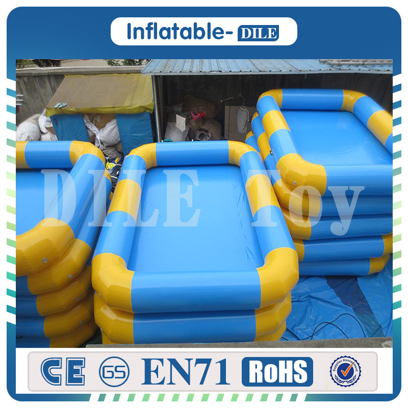 

Inflatable Pool, Family Swim Center Pool for Kids, Adults, Backyard, Outdoor, 6x3x0.5m, for Ages 3+, Blue & yellow