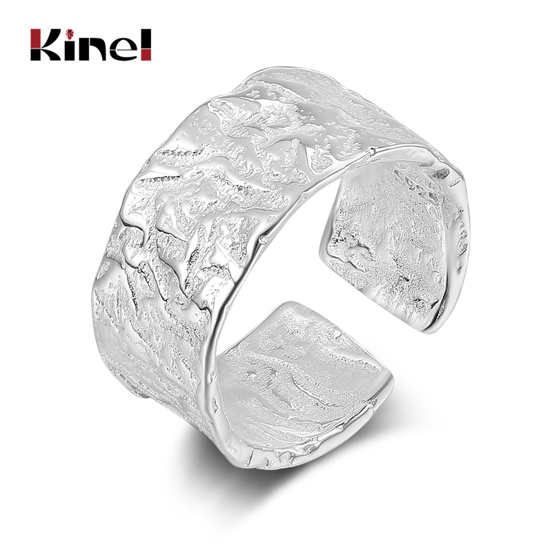 

Cluster Rings Kinel 925 Sterling Silver Wedding For Women Couple Trendy Irregular Geometric Handmade Jewelry Valentine's Day Gifts
