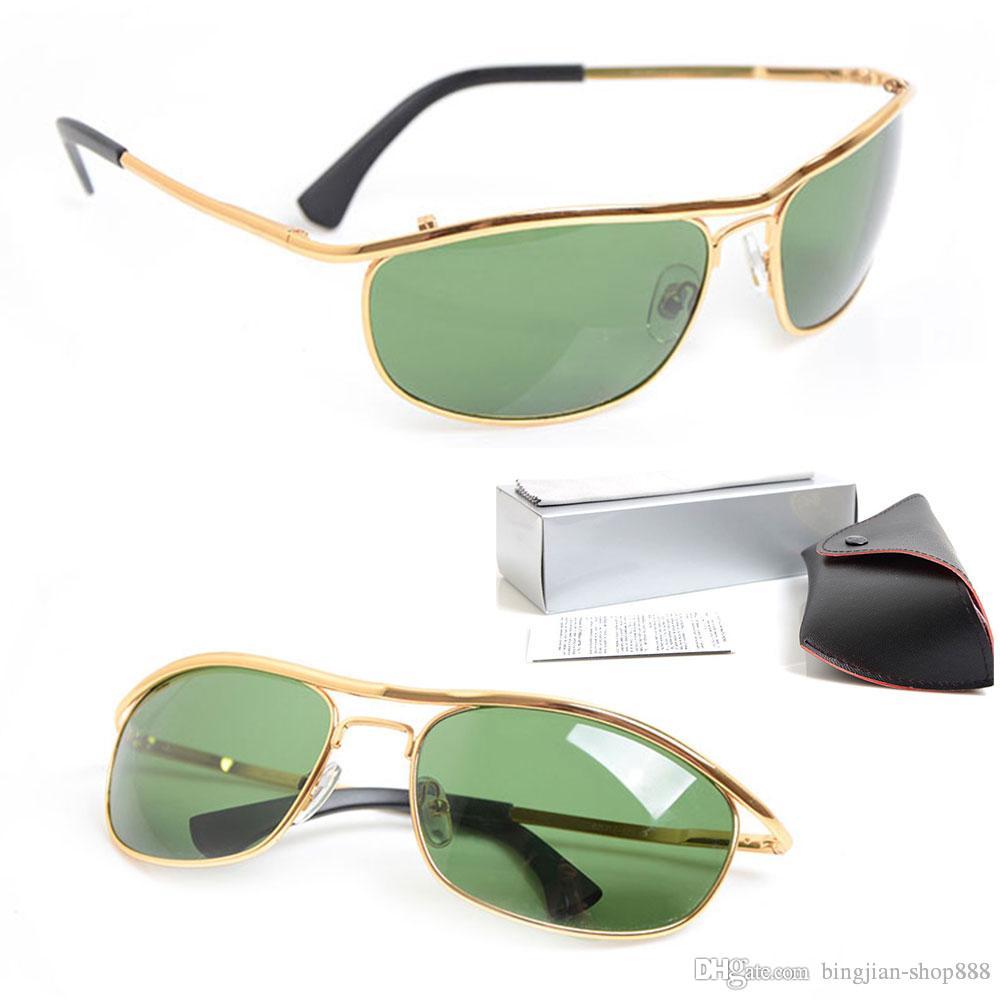 

New style metal Frame Sunglasses Brand Mens Sunglasses Glass Lens glasses Brand womens Sunglasses Outdoor sports Sun glasses with cases boxs