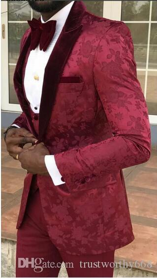 

Designed For Black Brothers Groomsmen Peak Lapel Groom Tuxedos Men Suits Wedding/Prom Best Man Blazer ( Jacket+Pants+Vest+Tie) S01, Same as image