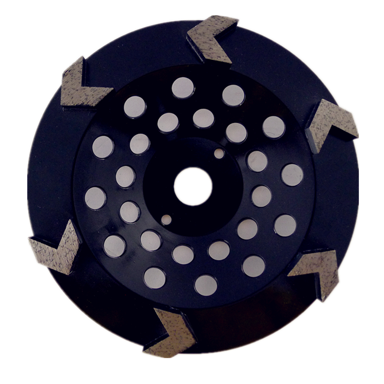 

1 Piece 7 Inch D180mm Diamond Grinding Cup Wheel for Angle Grinder Diamond Grinding Disc with Six Segments for Concrete and Terrazzo Floor