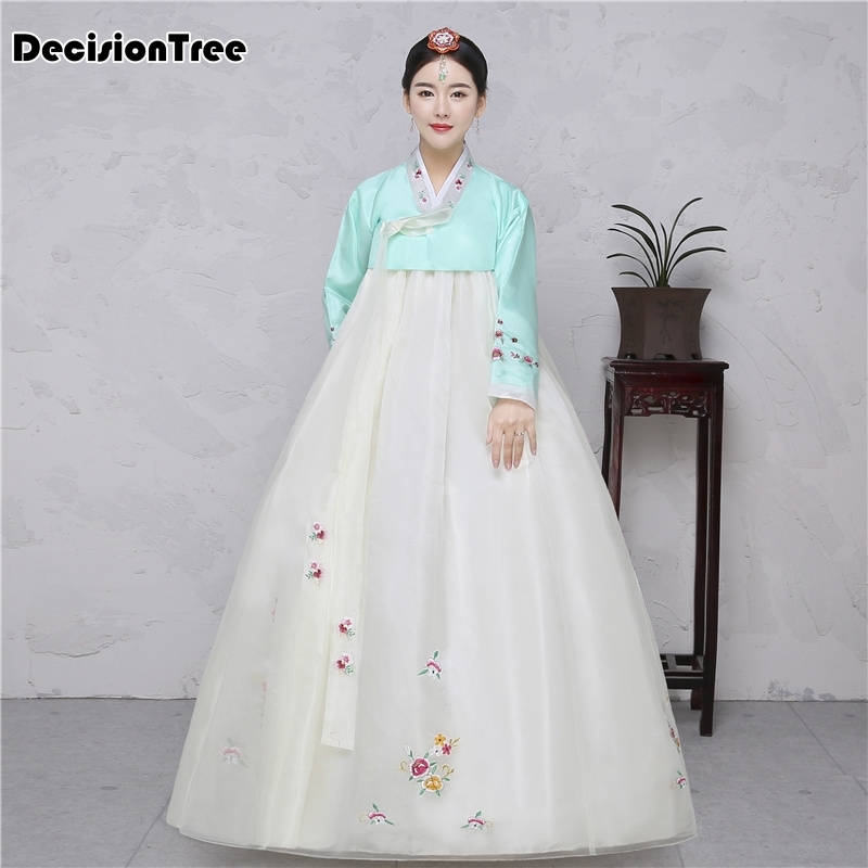 

Ethnic Clothing 2021 Cotton Silk Full Sleeve Japanese Kimono Yukata Korean Traditional Dress Hanbok Costume