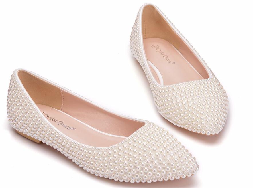 

2019 Women's shoes in Spring and Autumn with New style flat bottom pointed end @OP383, White