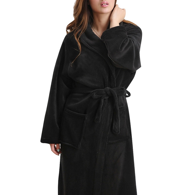 

Soft Flannel Coral Fleece Lovers Dress Men Women's Warm Super Long Bath Robe Mens Kimono Bathrobe Dressing Gown Robes, Color 13