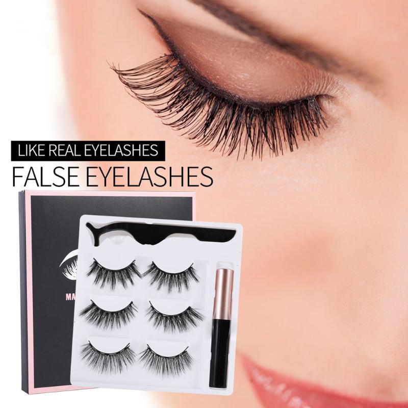 

Magnetic Eyeliner With Eyelashes Bushy Kit Lashes Extension False