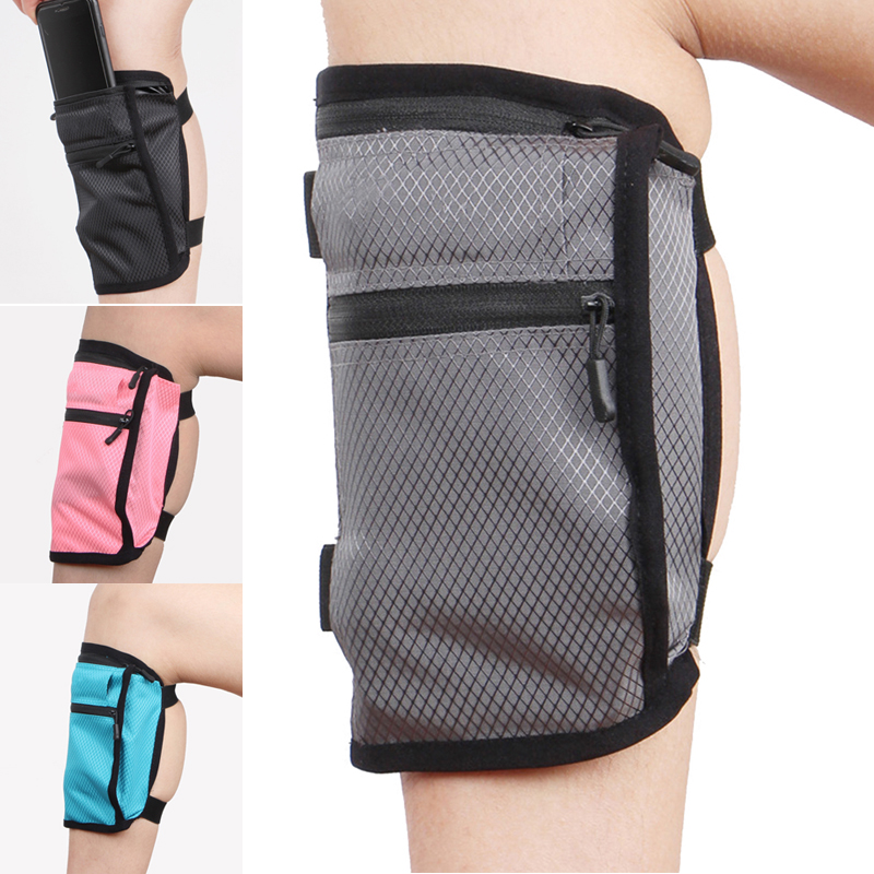 

Shank Bag Waterproof Wallet Cell Phone Holder Sweat Bands for Travel Running Riding Popular, Blue color