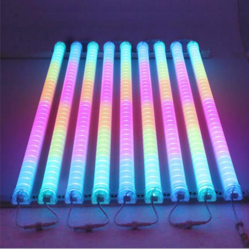 

LED Neon Bar 1m dc24v dmx512 rgb LED Digital Tube/LED Tube Rgb Color Waterproof For Building Bridge Decoration