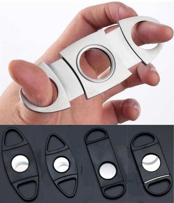 

Stainless Steel Cigar Cutter 5 Styles Small Double Blades Cigar Scissors Pure Metal / Metal With Plastic Cut Cigar Devices