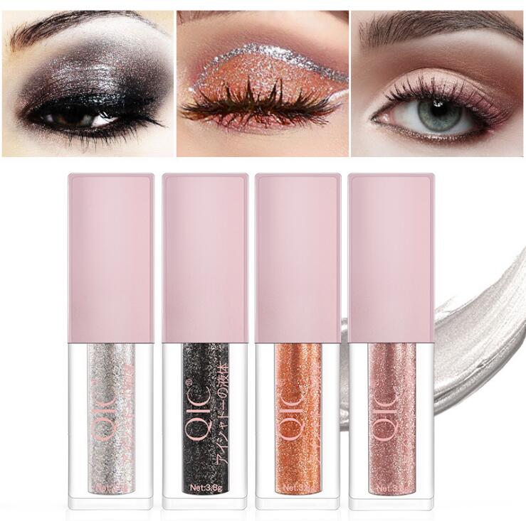 

Coloured shiny diamonds liquid eye shadow sparkling pearlescent gloss eye liner vibrato color makeup factory direct sales., Mixed color