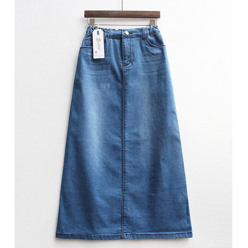 long blue jean skirts for sale