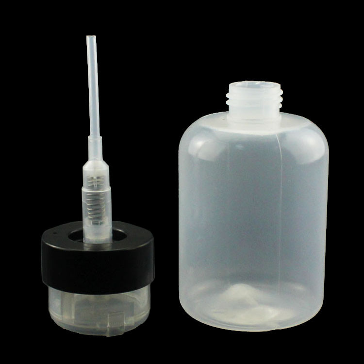 

New Arrivals Remover Alcohol Clear Bottle 201 Ml Push Down Empty Pump Dispenser For Nail Polish