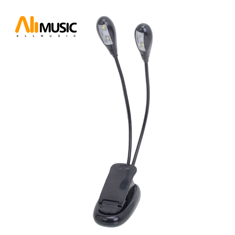 brazo con doble luz 2 bombillas led musica lampara de lectura clip soporte para portatil lector de ebook luz led para libros doutop iluminacion iluminacion para lectura