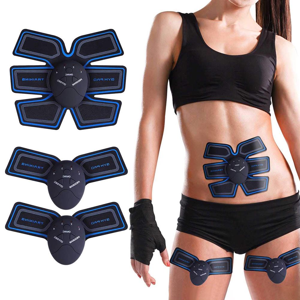 

Muscle Trainer Abdominal Belt USB Rechargeable Muscles Toner Patch for Abs Arms Legs Muscle Enhancement with 6 Modes 10 Levels F