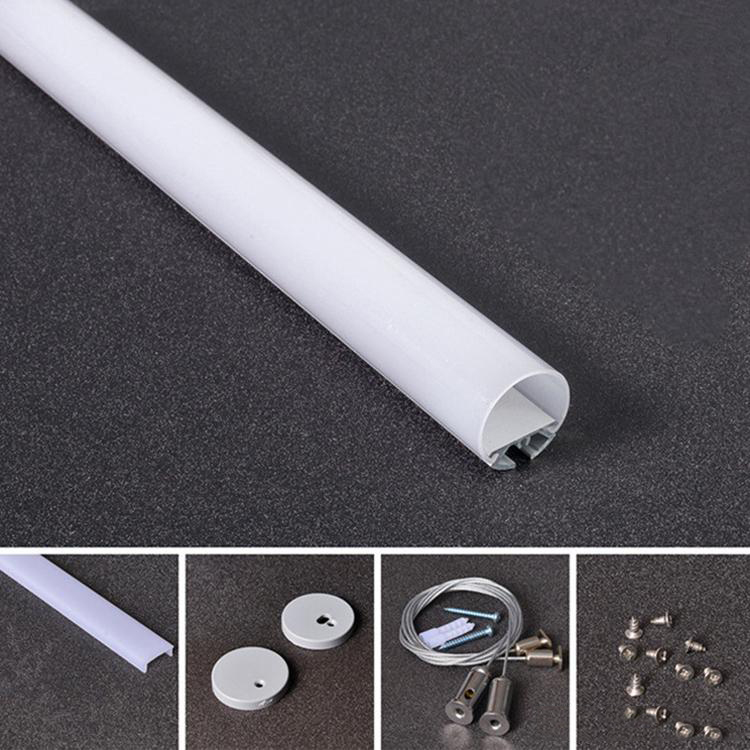 

3.3ft/1mter 30*30mm Round hanging linner light aluminum profile for led light bar channel for led strips profile aluminum housing Model