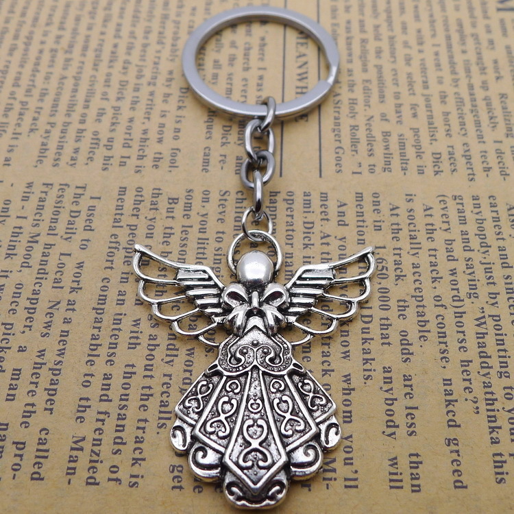 

Alloy Tuba Angel Key Pendant Buckle Ancient Silver Ornaments Parts