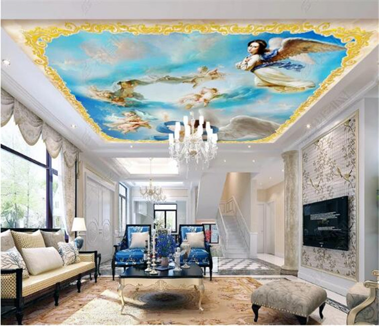 Soffitto Affresco 3d Murales Carta Da Parati Stile Europeo Angelo Murales Carta Da Parati Hd Home Decor Fai Da Te Carta Da Parati Investbud Brzeg Pl