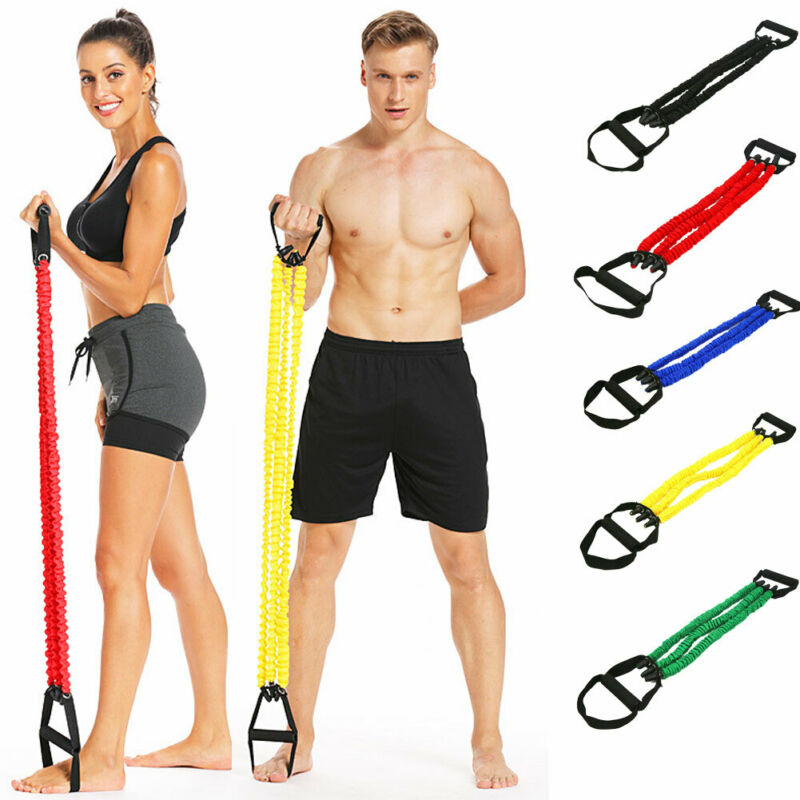 

Indoor 3-tube Yoga Pull Rope Chest Expander Yoga Elastic Resistance Bands Fitness Workout Exercise Tubes Practical