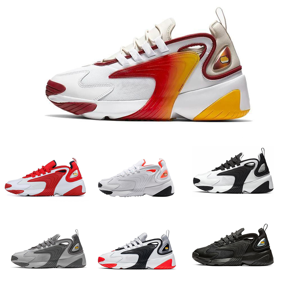 

2019 Rainbow Triple Black Creamy White Zoom 2K M2K men shoes Tekno Race Red Royal Blue Dark Grey men women sport sneaker shoes