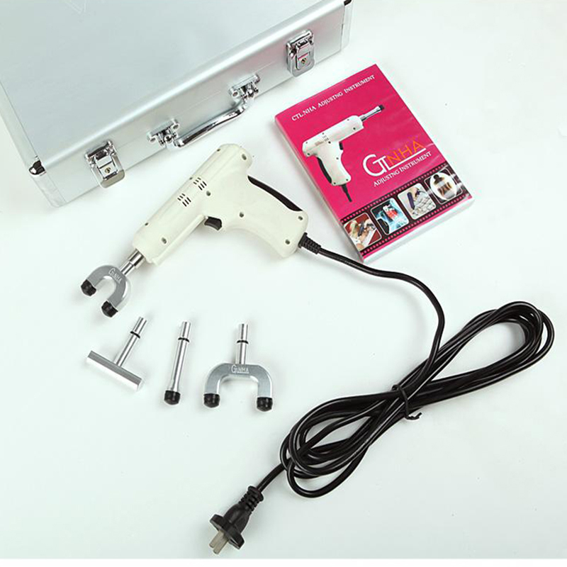 

Spine Chiropractic 4 Heads Chiropractic Adjusting Instrument electric Correction Gun Activator Massagerimpulse Adjuster