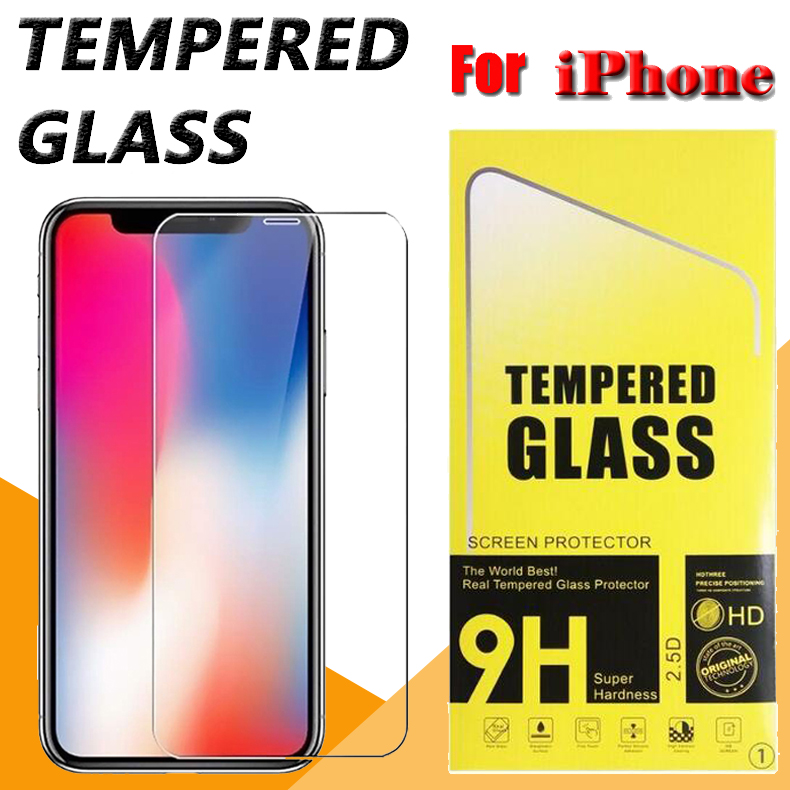 

9H Premium Hardness Real Tempered Glass Screen Protector Film Guard For iPhone 12 Pro Max 11 XS XR X 8 7 6 6S Plus 5 5S SE 2020 with Box