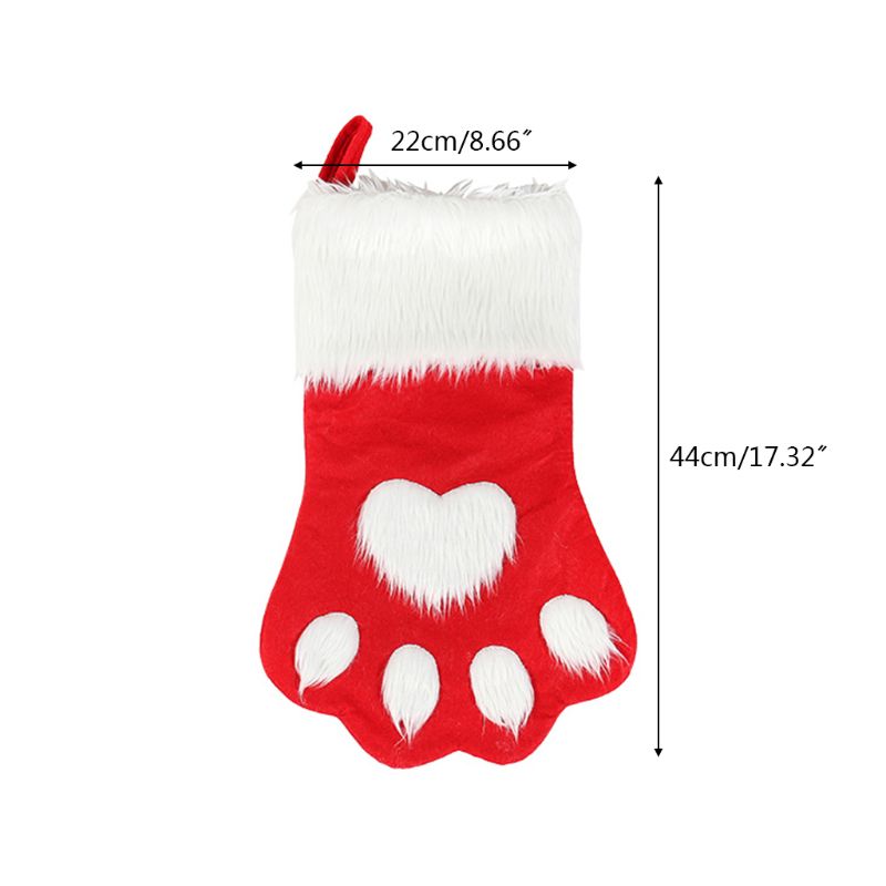 

Pet Cat Dog Christmas Stockings Mini Sock Festival Xmas Tree Hanging Pendant Candy Gift Bag Home Decorations