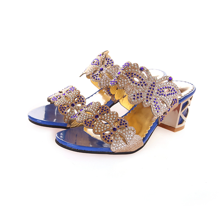 

Women peep toe sandals 2016Summer Fashion open toe Woman Sandals glitter Square Heels Flip Flops Fish Mouth Shoes 1518-18, Black