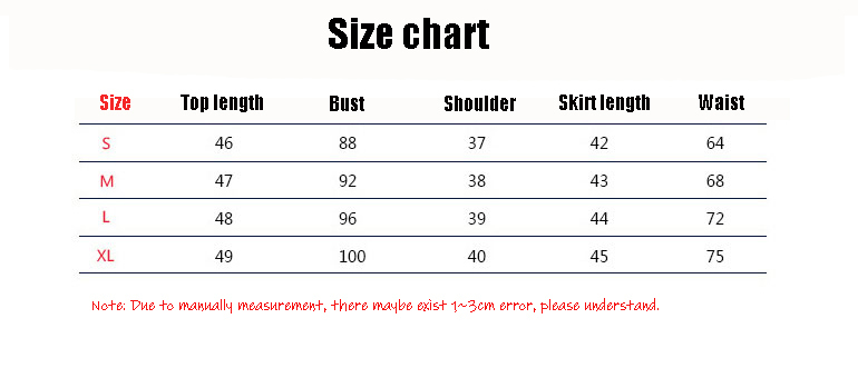 School Uniform Measurement Chart