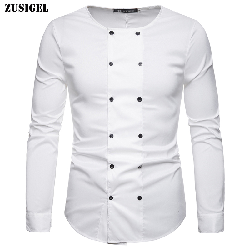 chemise homme double col