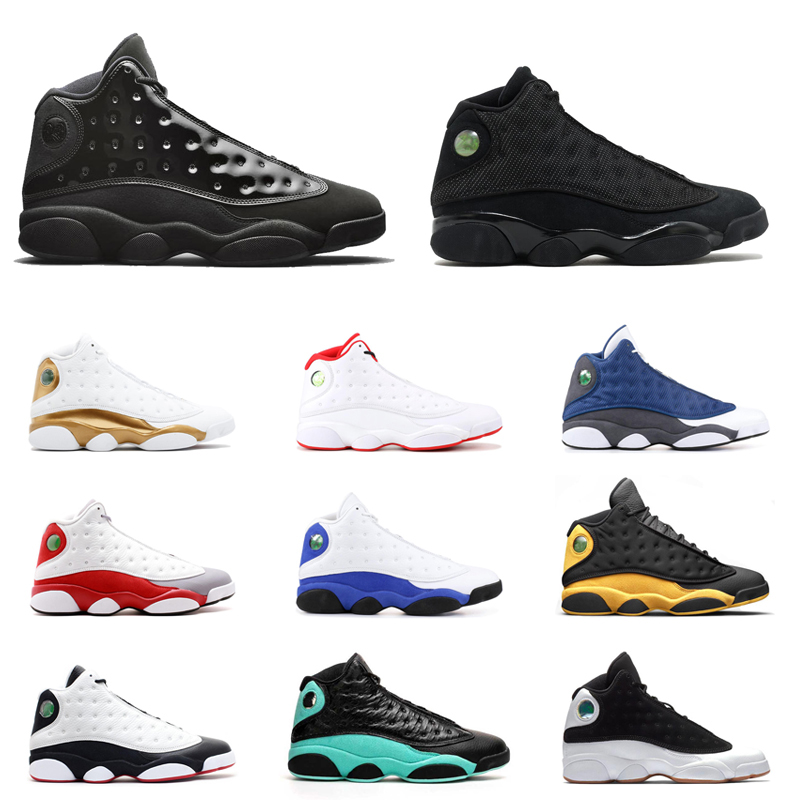 

Men Basketball Shoes 13 13s Jumpman Playground Love & Respect Cap and Gown Hyper Royal Black Cat Mens Trainers Fashion Sports Sneakers 7-13