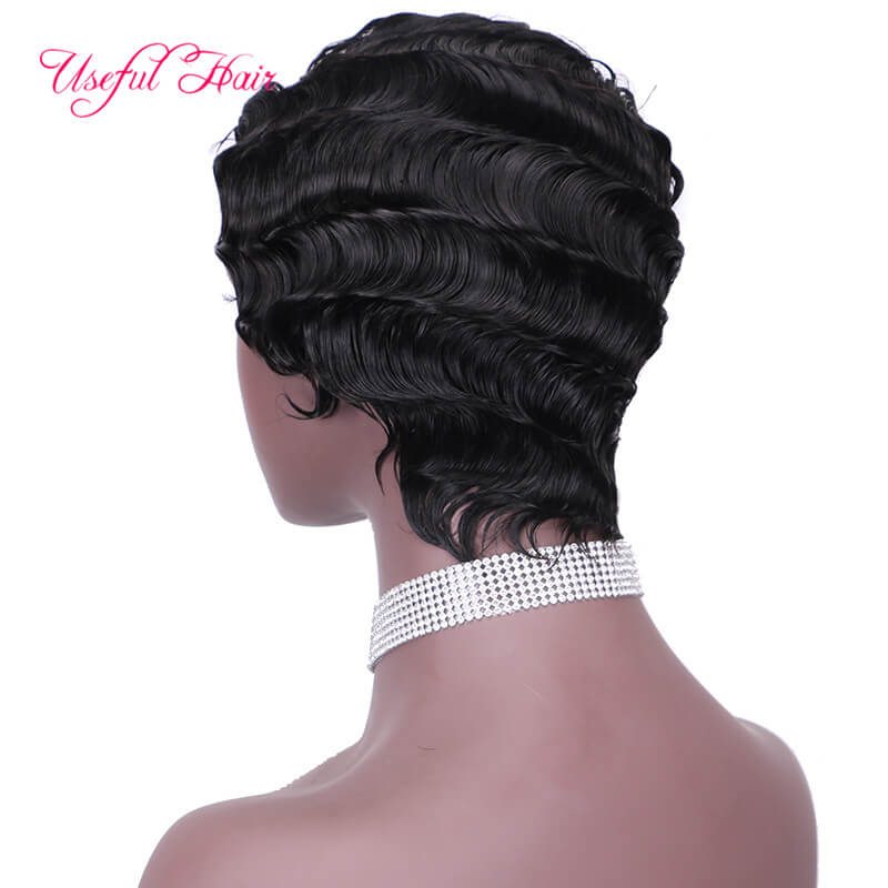 

short wig white women wigs Brazilian elegant human hair wigs for white women Wig 100% Human Hair short Remy short human, Same with picture