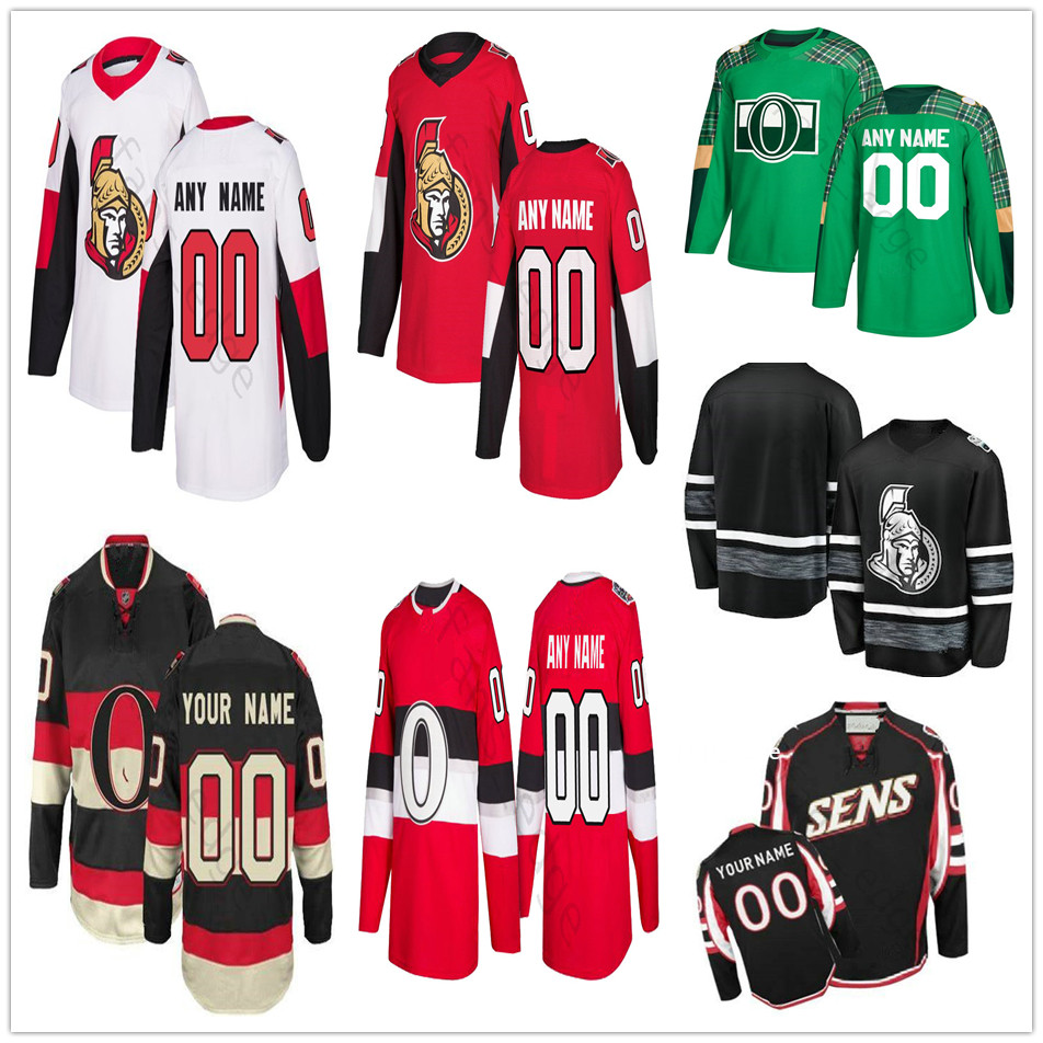 

Custom Ottawa Senators #83 Christian Jaros 86 Christian Wolanin 41 Craig Anderson 19 Derick Brassard Men Women Kids Youth Hockey Jerseys, Black men sizes