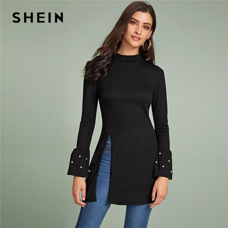 long t shirt with slits
