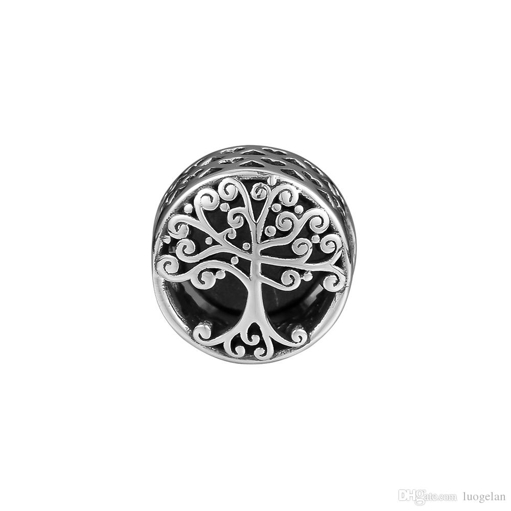 2018 Autumn 925 Sterling Silver Jewelry Family is Where Love Grows Charm Beads Fits Pandora Bracelets Necklace For Women Jewelry Making-image-440750286