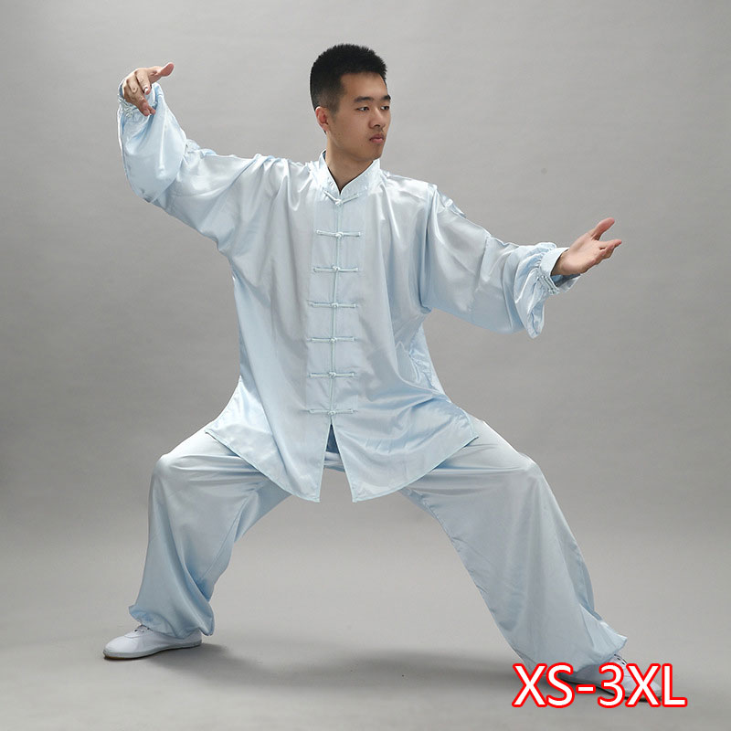 Women Men Tai Chi Clothes Chinese Uniform Top Shirt Pants Set Practicing Exercise Spring Summer 2020