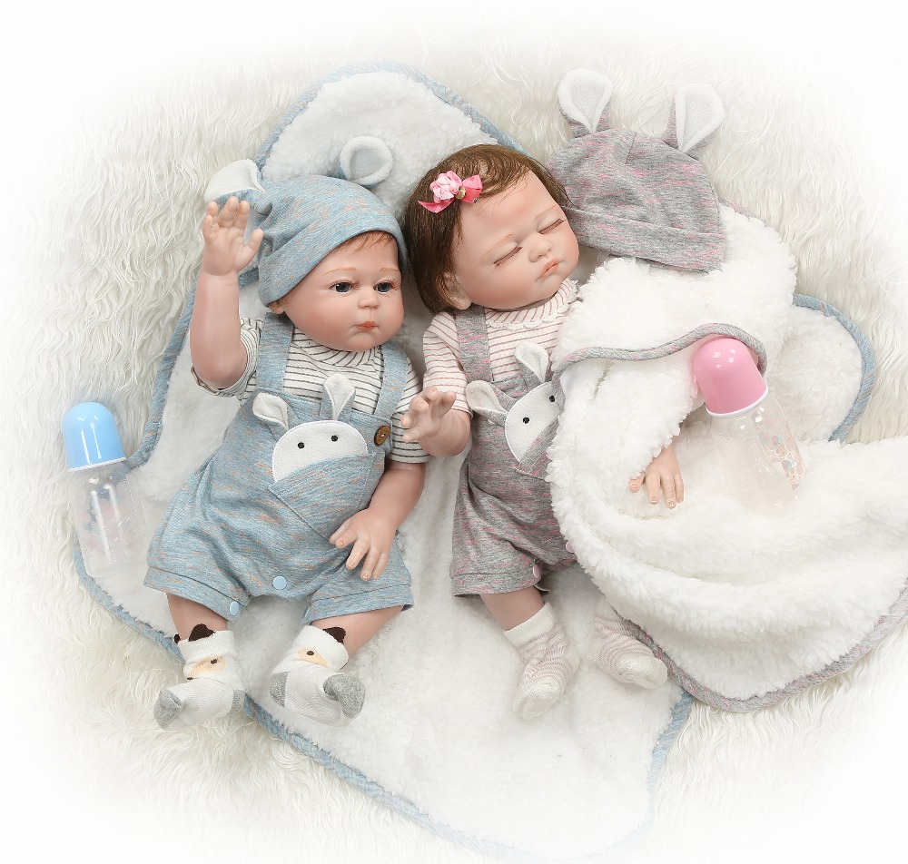 lifelike twin baby dolls