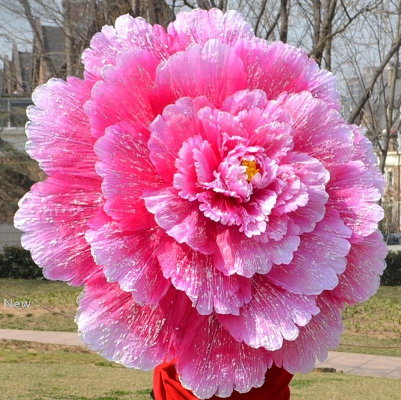 

Dance Umbrella 3D Dance Performance Peony Flower Umbrella Chinese Multi Layer Cloth Umbrellas Stage Props KKA7135