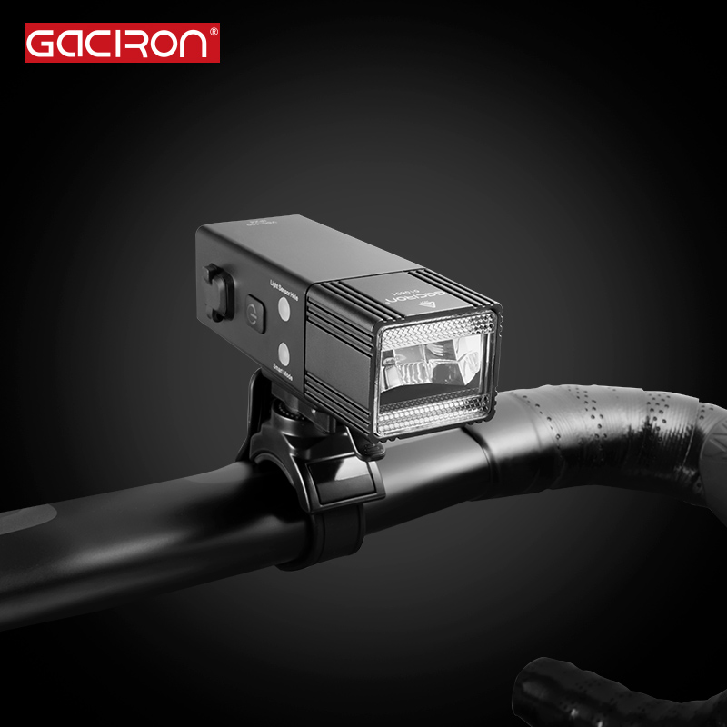 

GACIRON V6C-400 Speed Bicycle Light 400Lumens Power Bank Waterproof USB Rechargeable Bike Light With Wire Switch