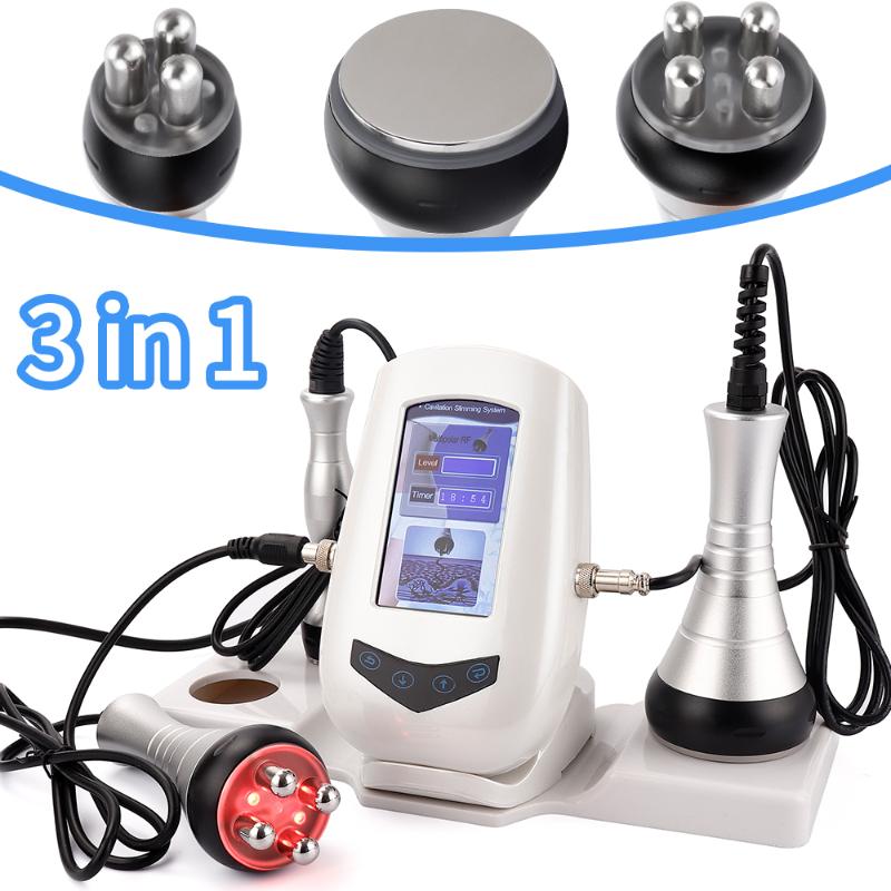 

3 In 1 Cavitation Ultrasonic Body Slimming Machine Professional RF Radio Frequency Loss Weight Skin Tightening Beauty Instrument