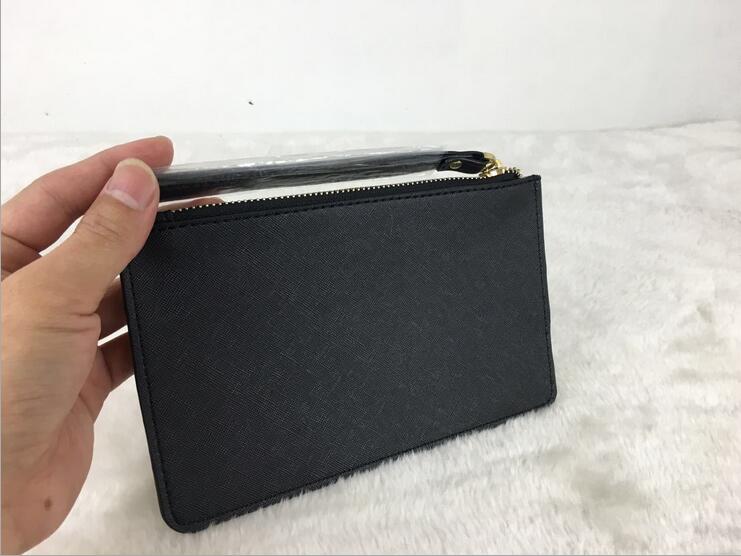 Chaud Sell Marque Designer Femmes Cuir Portefeuilles Bracelet Femmes Titulaires Sacs d'embrayage Sac à glissière Colorable
