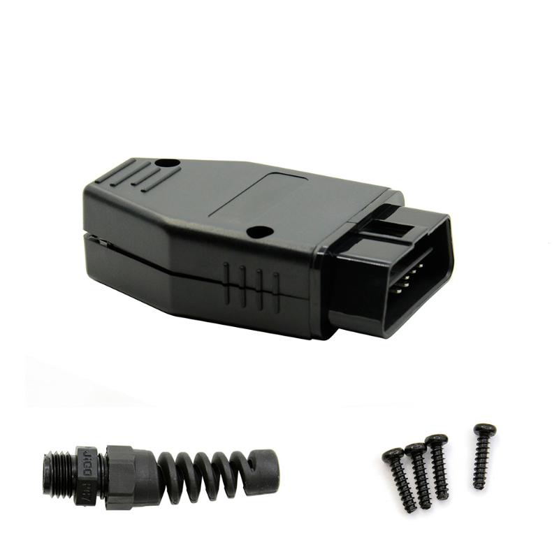 

20pcs/Lot OBD2 16Pin Male Female Connector Plug Adapter OBD OBDII EOBD J1962 OBD2 16Pin Wiring Adapter Shell Wholesale