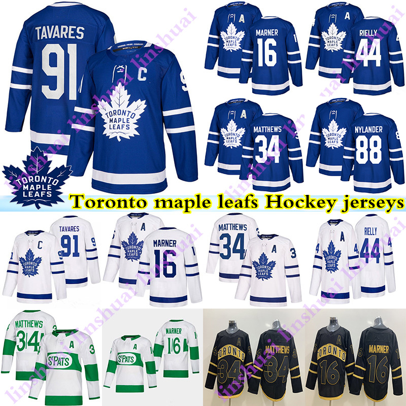 

Toronto Maple Leafs jersey 91 John Tavares 16 Mitch Marner 34 Auston Matthew 88 william nylander 44 morgan rielly Andersen Hockey Jerseys, Blue