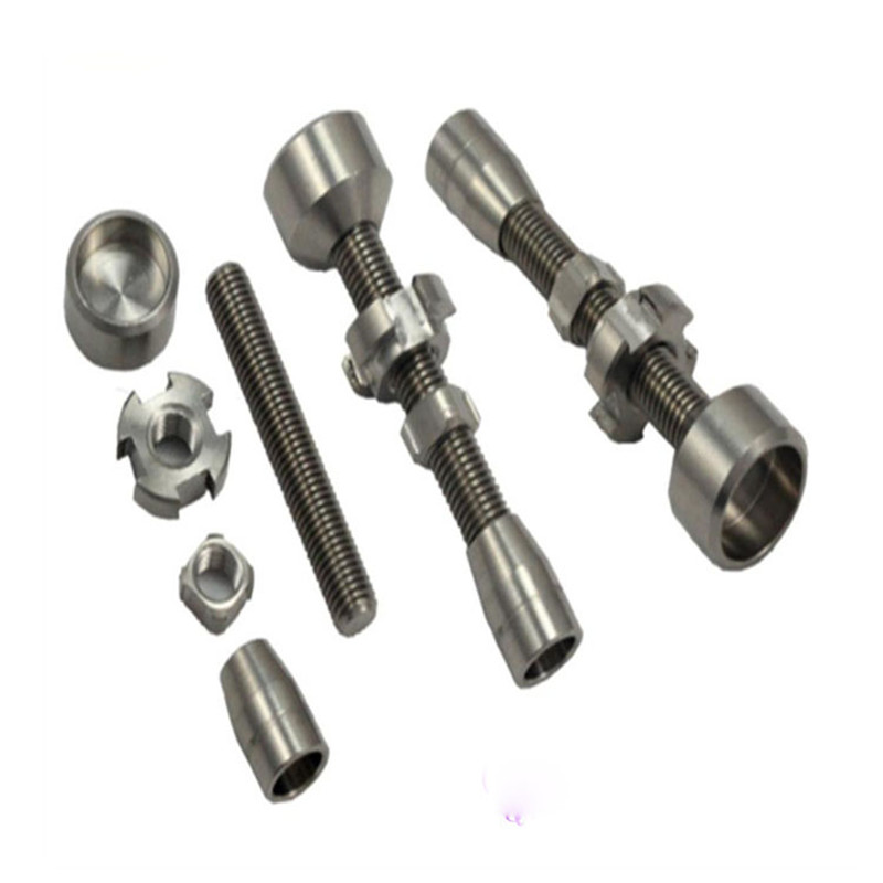 

5 Smoking Accesseries Adjustable GR2 Titanium Nail Royal Domeless Titanium Nail 14, & 18 mm Male Female Hookah Accessories Glass Bang