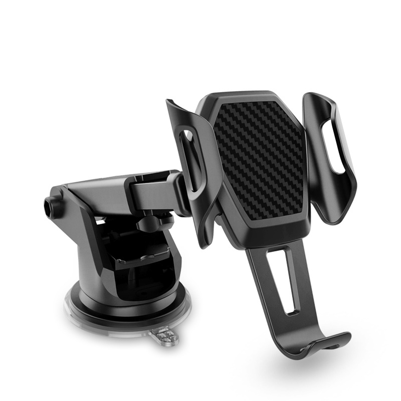 

Universal Car Mount Phone Holder Adjustable Windshield Retractable Car Cell Phone Holder With Suction Cup Base for Cell Phone, Black